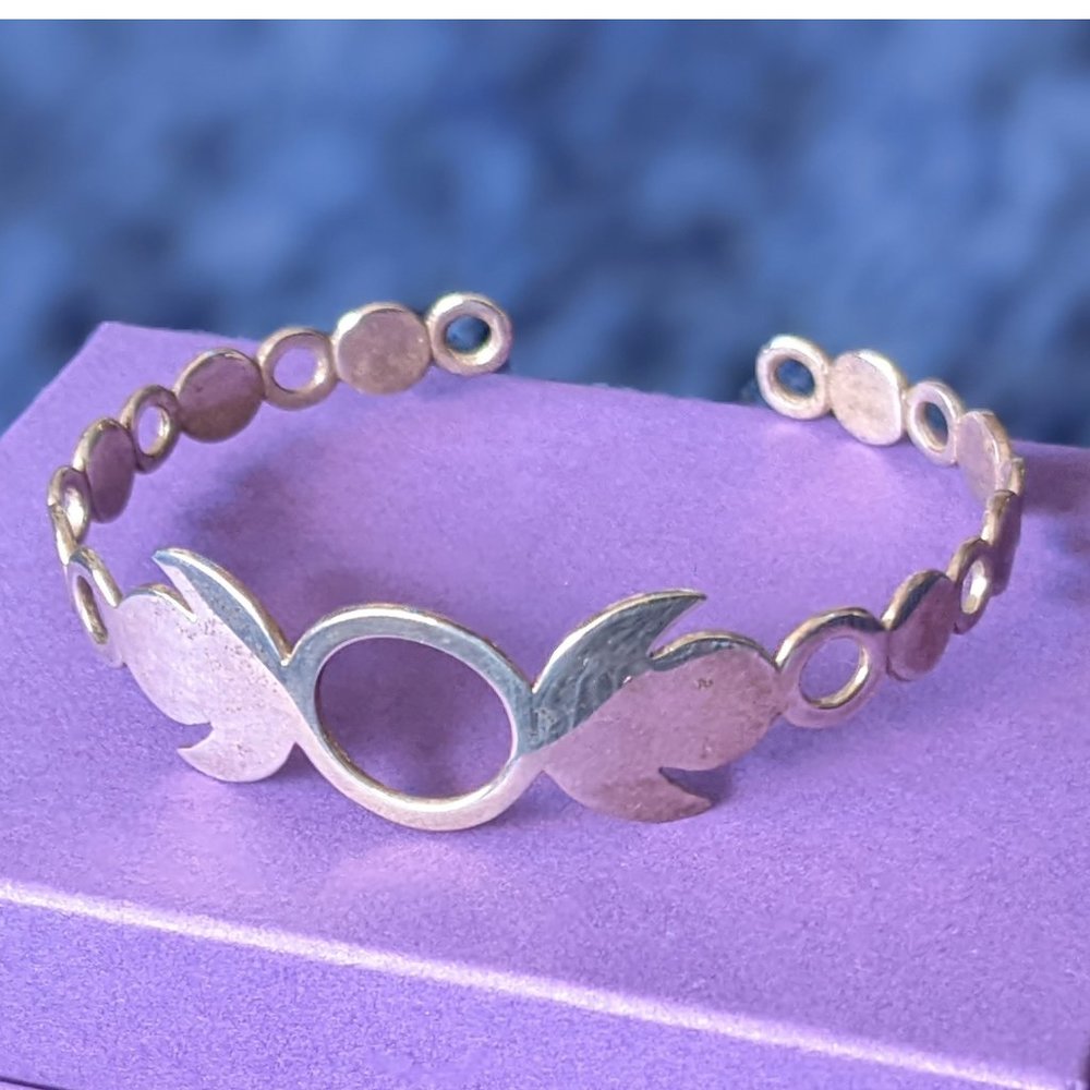 💜✨NWOT Sterling Silver Full Moon New Moon Priestess Bracelet